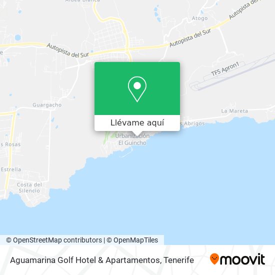 Mapa Aguamarina Golf Hotel & Apartamentos