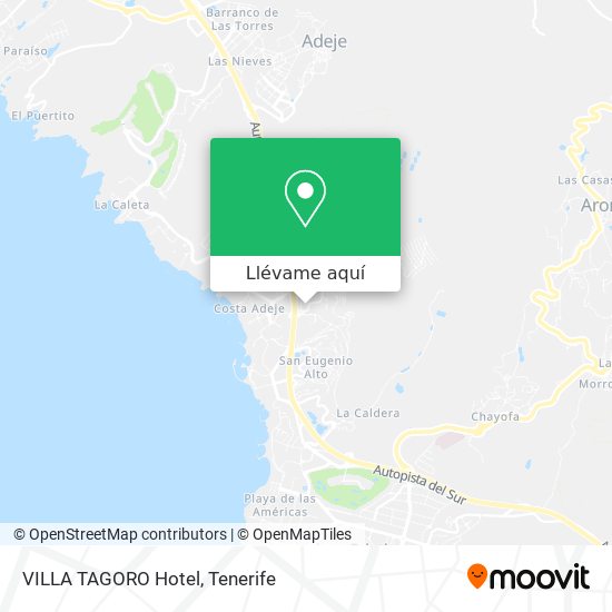 Mapa VILLA TAGORO Hotel
