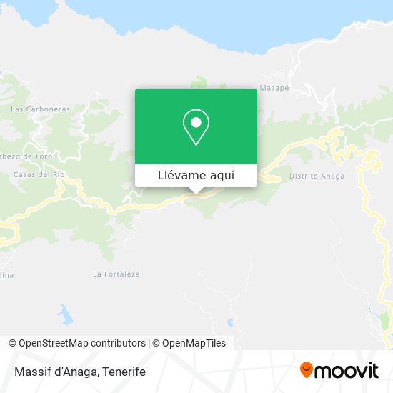 Mapa Massif d'Anaga