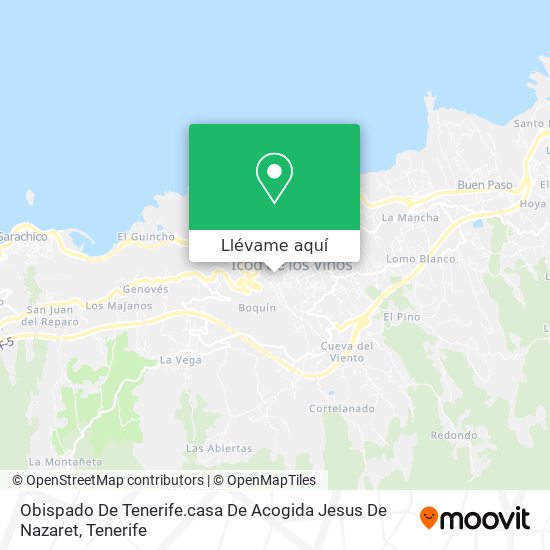 Mapa Obispado De Tenerife.casa De Acogida Jesus De Nazaret