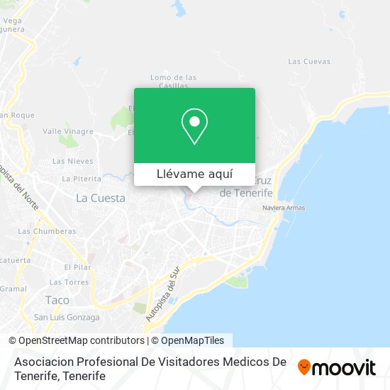 Mapa Asociacion Profesional De Visitadores Medicos De Tenerife