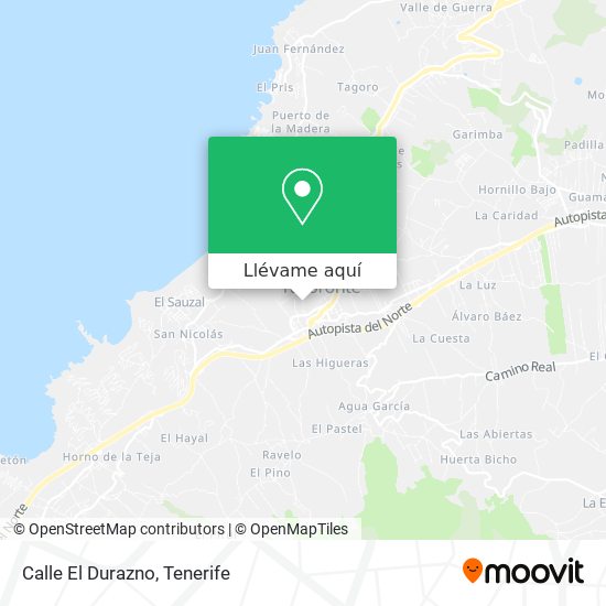 Mapa Calle El Durazno