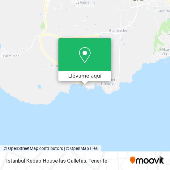 Mapa Istanbul Kebab House las Galletas