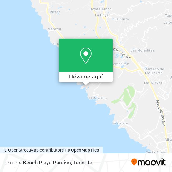 Mapa Purple Beach Playa Paraiso
