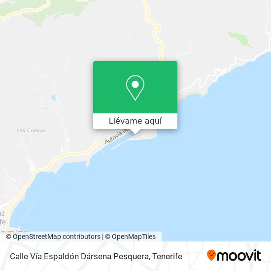 Mapa Calle Vía Espaldón Dársena Pesquera