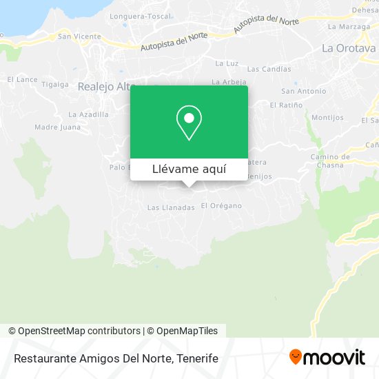 Mapa Restaurante Amigos Del Norte