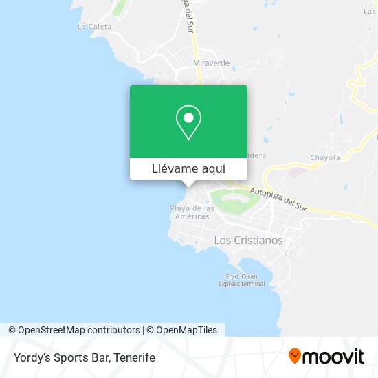 Mapa Yordy's Sports Bar