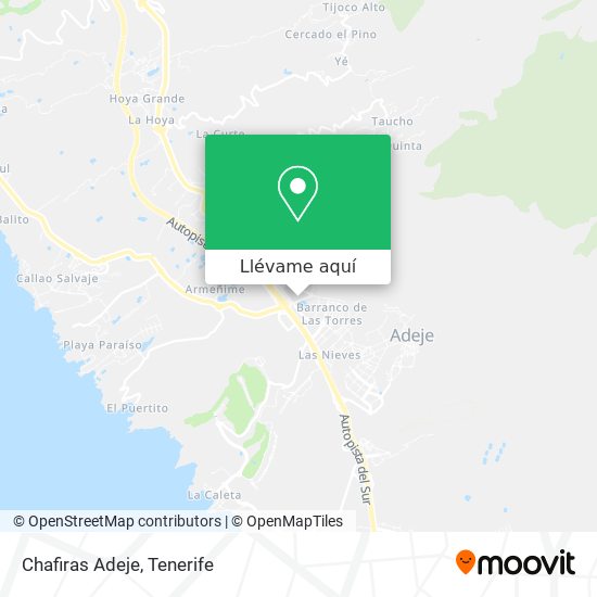 Mapa Chafiras Adeje