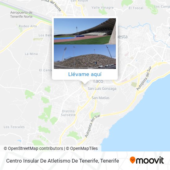 Mapa Centro Insular De Atletismo De Tenerife