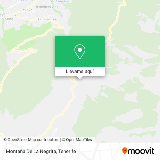 Mapa Montaña De La Negrita