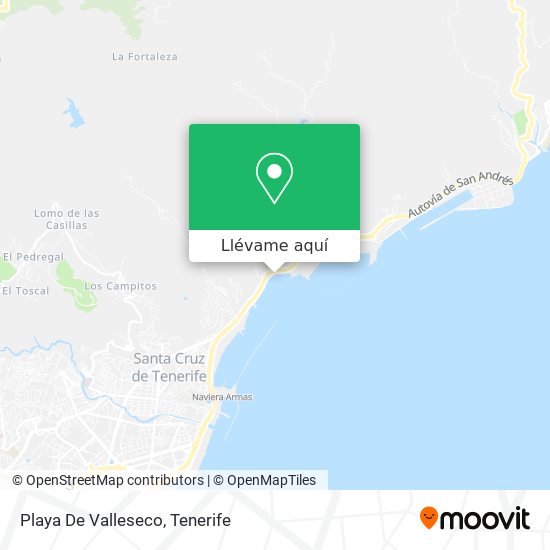 Mapa Playa De Valleseco