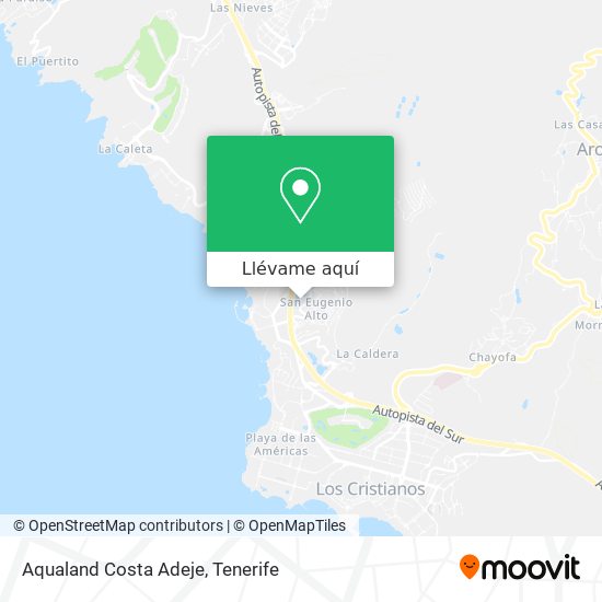 Mapa Aqualand Costa Adeje