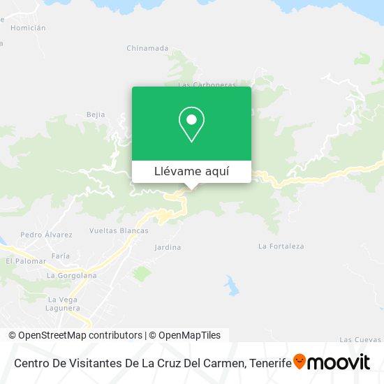 Mapa Centro De Visitantes De La Cruz Del Carmen