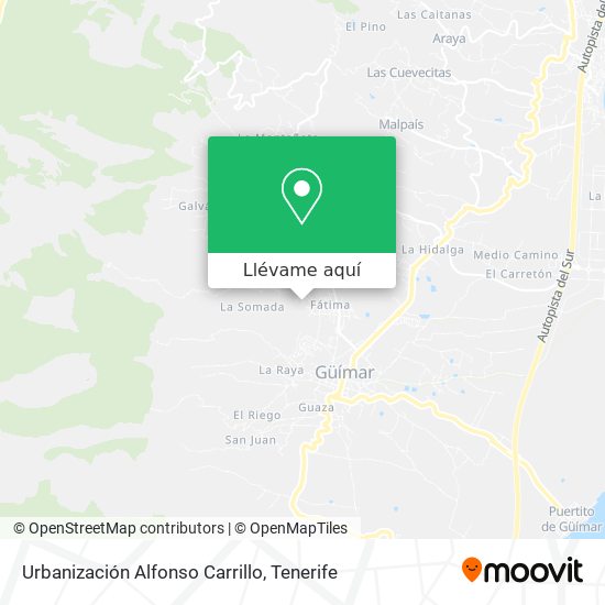 Mapa Urbanización Alfonso Carrillo