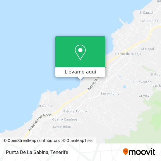 Mapa Punta De La Sabina