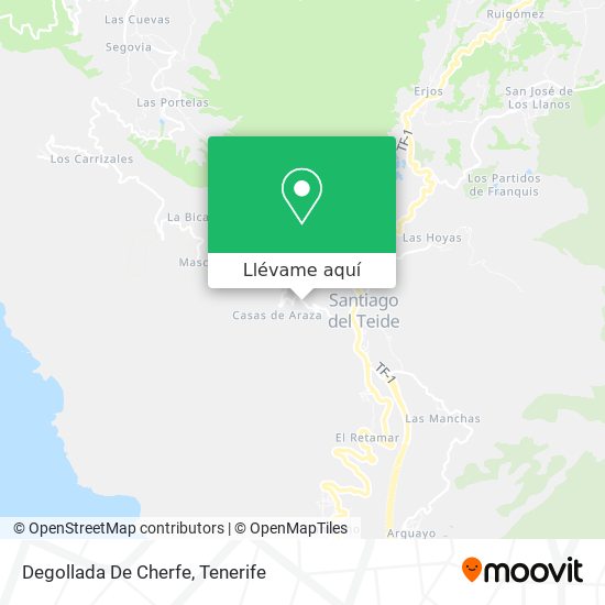 Mapa Degollada De Cherfe