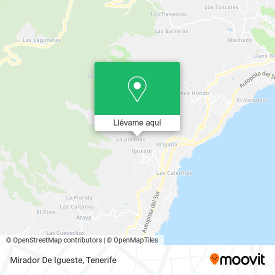 Mapa Mirador De Igueste