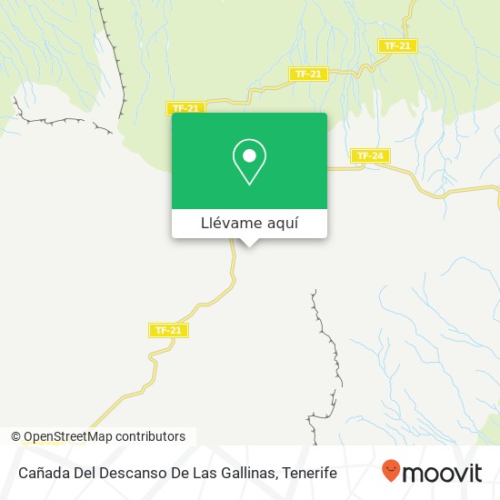 Mapa Cañada Del Descanso De Las Gallinas
