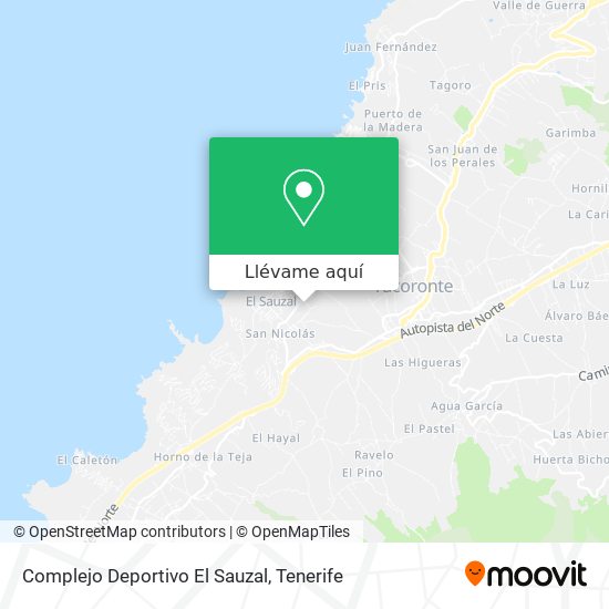 Mapa Complejo Deportivo El Sauzal