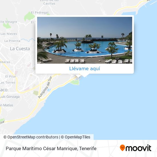 Mapa Parque Marítimo César Manrique