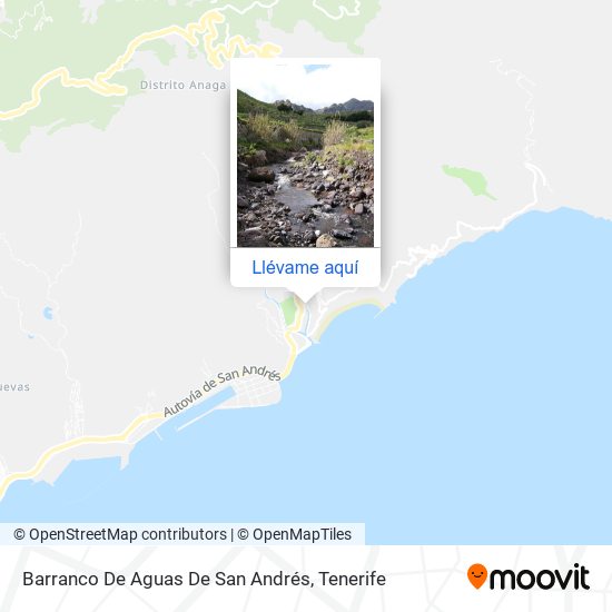 Mapa Barranco De Aguas De San Andrés