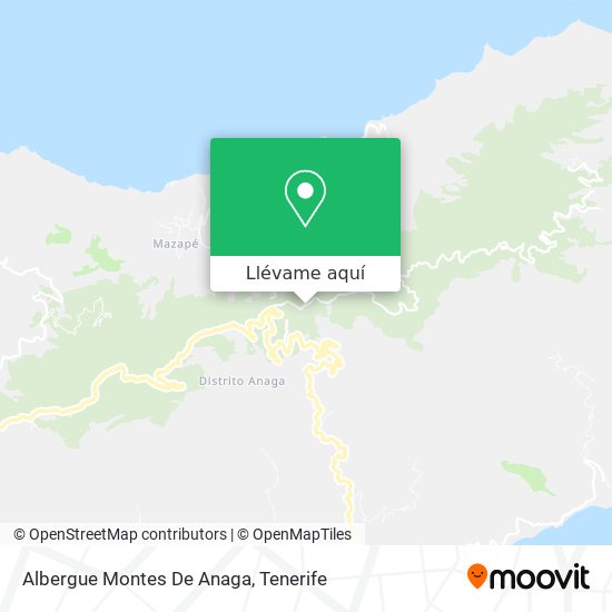 Mapa Albergue Montes De Anaga