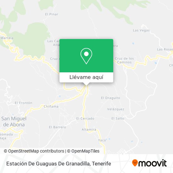 Mapa Estación De Guaguas De Granadilla