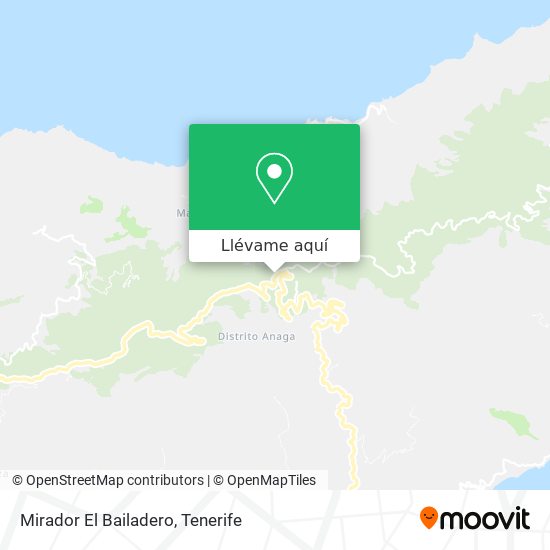 Mapa Mirador El Bailadero