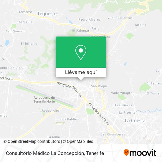 Cómo llegar a Consultorio Médico en San Cristóbal De La Laguna en Autobús Tren ligero?
