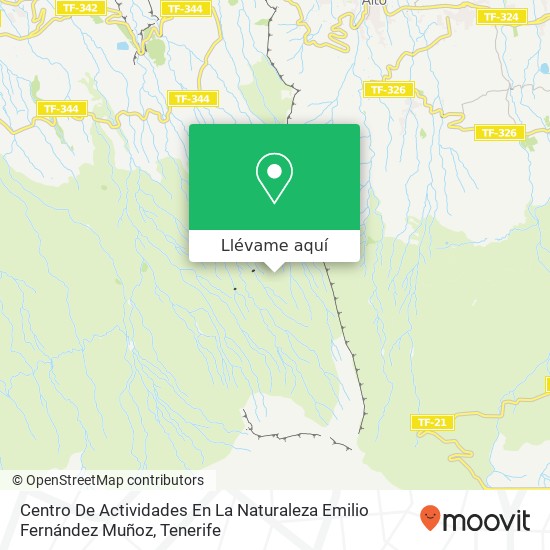 Mapa Centro De Actividades En La Naturaleza Emilio Fernández Muñoz
