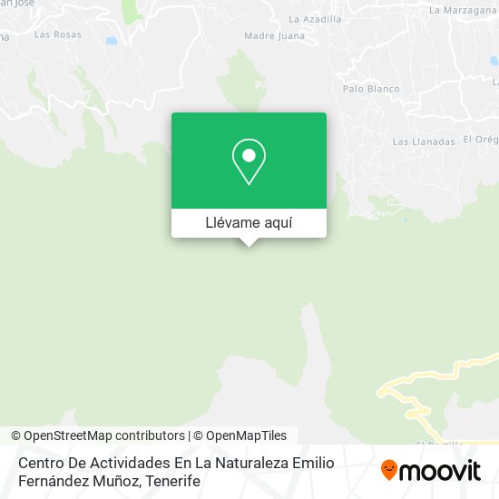 Mapa Centro De Actividades En La Naturaleza Emilio Fernández Muñoz