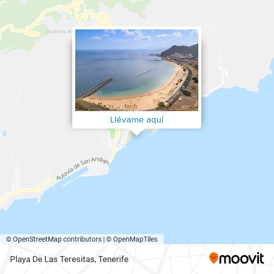 Mapa Playa De Las Teresitas