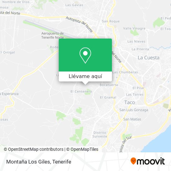Mapa Montaña Los Giles