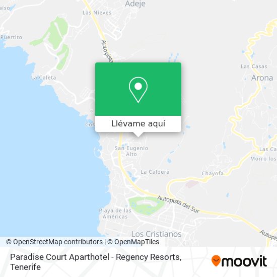 Mapa Paradise Court Aparthotel - Regency Resorts