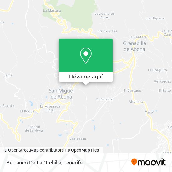 Mapa Barranco De La Orchilla