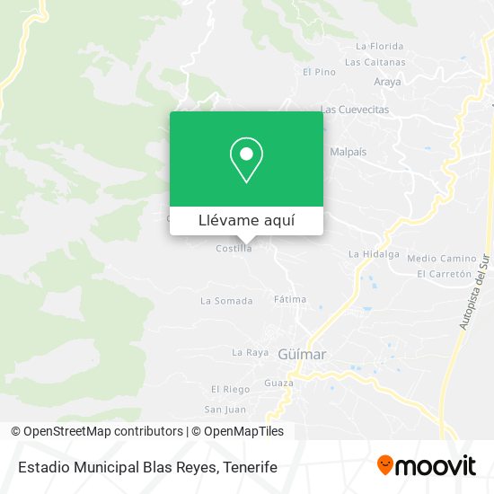 Mapa Estadio Municipal Blas Reyes