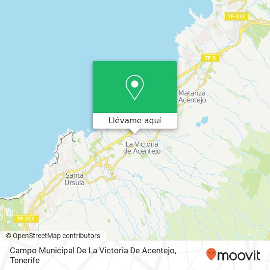 Mapa Campo Municipal De La Victoria De Acentejo
