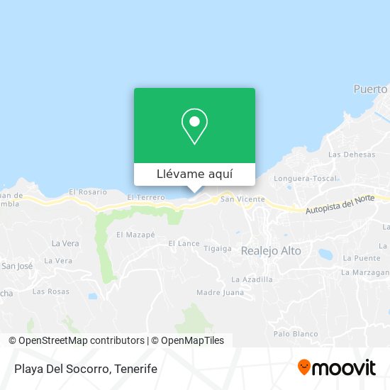 Mapa Playa Del Socorro
