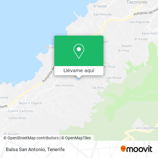 Mapa Balsa San Antonio