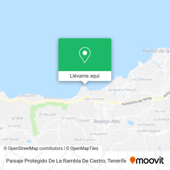 Mapa Paisaje Protegido De La Rambla De Castro