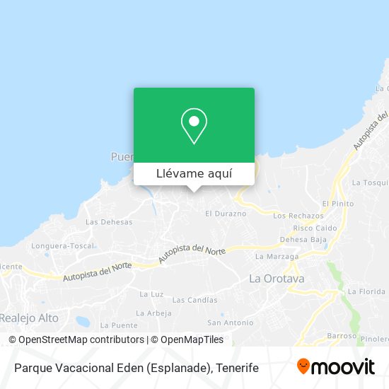 Mapa Parque Vacacional Eden (Esplanade)