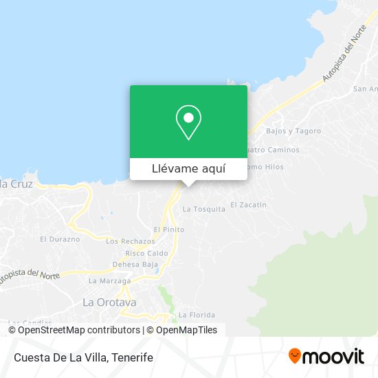 Mapa Cuesta De La Villa