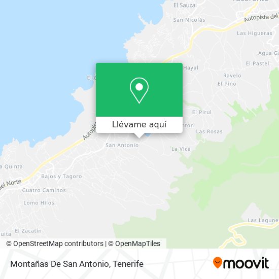Mapa Montañas De San Antonio