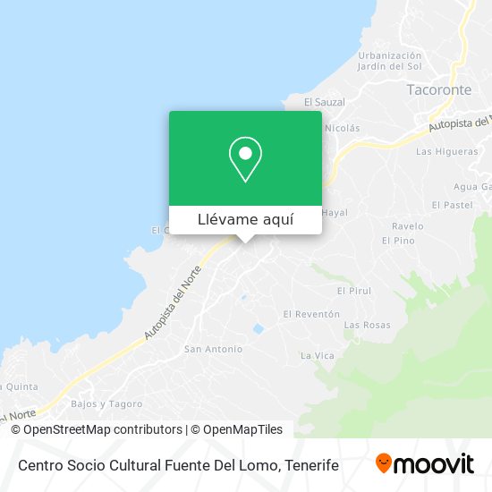 Mapa Centro Socio Cultural Fuente Del Lomo