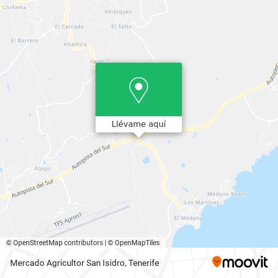 Mapa Mercado Agricultor San Isidro