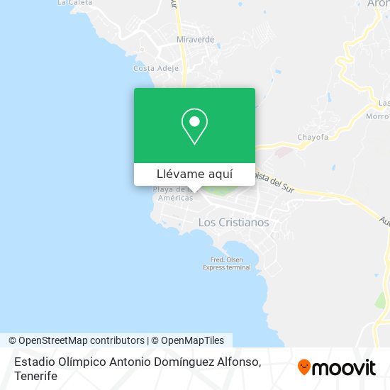 Mapa Estadio Olímpico Antonio Domínguez Alfonso