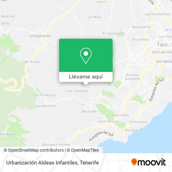 Mapa Urbanización Aldeas Infantiles