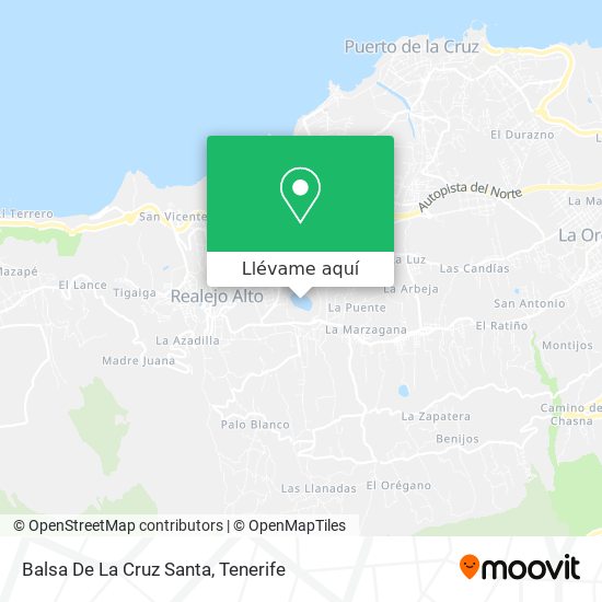 Mapa Balsa De La Cruz Santa