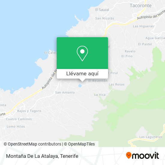 Mapa Montaña De La Atalaya