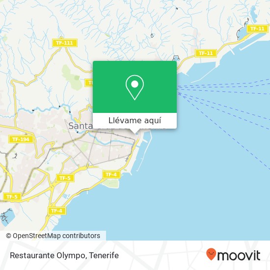 Mapa Restaurante Olympo